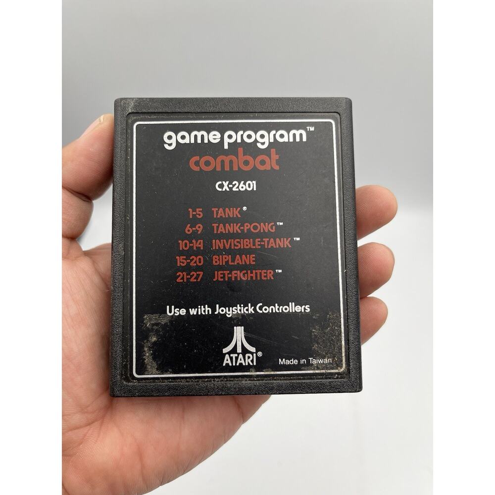 Atari Game Program Combat cx-2601 Vintage Videogames